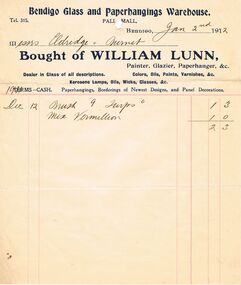 Document - PEARCE COLLECTION: ACCOUNTS  WILLIAM LUNN