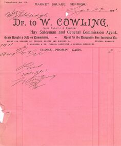 Document - PEARCE COLLECTION: ACCOUNTS  W COWLING