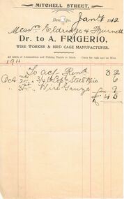 Document - PEARCE COLLECTION: ACCOUNTS A FRIGERIO