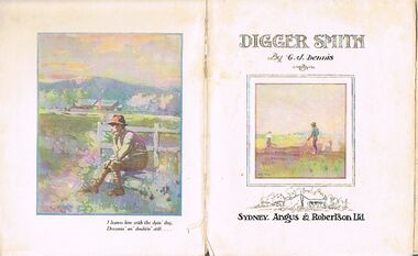 Book - ALEC H CHISHOLM COLLECTION: BOOK ''DIGGER SMITH'' BY C.J.DENNIS