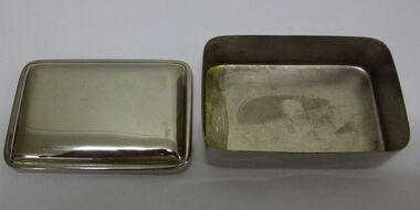 Domestic Object - SILVER PLATED CIGARETTE TIN