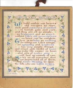 Document - LIFE'S OLD RECIPES