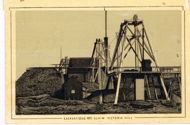 Photograph - EXCAVATIONS 180 CLAIM VICTORIA HILL ( COULD BE GARDEN GULLY )