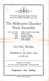 Document - THE MELBOURNE CHAMBER MUSIC ENSEMBLE