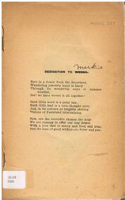 Book - ALEC H CHISHOLM COLLECTION: BOOK 'A COLLECTION OF POEMS & PROSE'