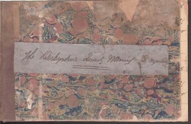 Document - JOHN EVANS COLLECTION: CHEQUE BOOK: DERBYSHIRE QUARTZ  MINING CO. 1865 TO1867