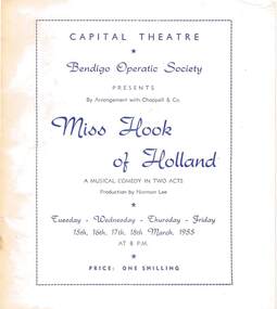 Document - MISS HOOK OF HOLLAND