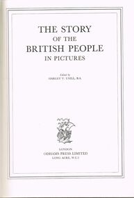 Book - LYDIA CHANCELLOR COLLECTION: THE STORY OF THE BRITISH PEOPLE IN PICTURES