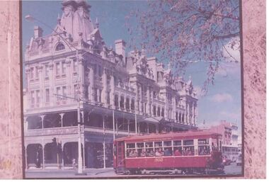 Photograph - COLOUR PHOTO OF BENDIGO WITH RED TRAM