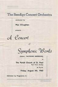 Document - THE BENDIGO CONCERT ORCHESTRA