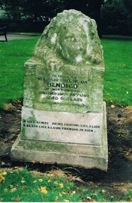 Photograph - JOAN CAPUANO COLLECTION: HEADSTONE FOR WILLIAM CROMPTON OF NOTTINGHAM
