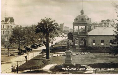 Photograph - VIEWS OF BENDIGO : NO. 17 : ROSALIND PARK GARDENS, BENDIGO : UNDATED, 1900's