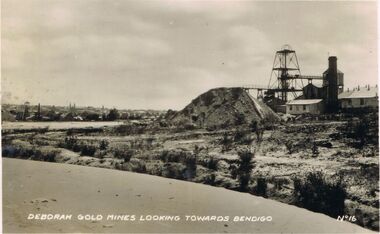 Photograph - VIEWS OF BENDIGO : NO. 16 : DEBORAH GOLD MINES LOOKING TOWARDS BENDIGO : UNDATED