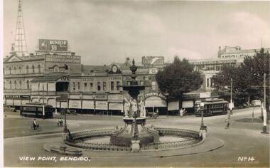 Photograph - VIEWS OF BENDIGO : NO. 14 : VIEW POINT, BENDIGO : UNDATED, 1900's