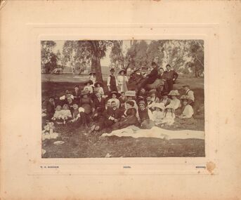 Photograph - GROUP PORTRAIT - PICNICKING IN BUSH