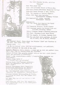 Document - LYDIA CHANCELLOR COLLECTION; OLA COHN RESUME