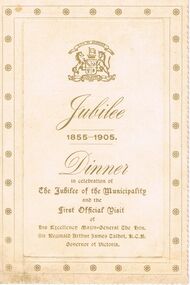 Document - SHAMROCK HOTEL COLLECTION: DINNER MENU JUBILEE CELEBRATIONS