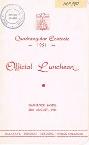 Document - SHAMROCK HOTEL COLLECTION: MENU