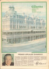 Newspaper - SHAMROCK HOTEL COLLECTION:  SOUVENIR MAGAZINE