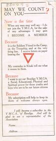 Document - LYDIA CHANCELLOR COLLECTION:  'CONVERSAZIONE,' Y.M.C.A., BENDIGO