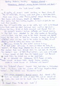 Document - FOOLSCAP LETTER HANDWRITTEN ARTICLE: ON SICK LEAVE 1854'