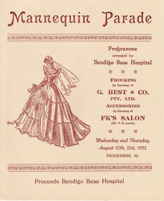 Document - LYDIA CHANCELLOR COLLECTION;  MANNEQUIN PARADE