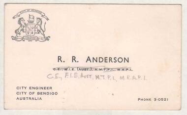 Document - CARD - R. R. ANDERSON
