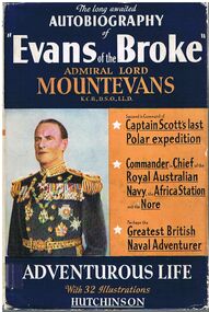 Book - ALEC H CHISHOLM COLLECTION: BOOK ''ADVENTUROUS LIFE'' BY ADMIRAL LORD MOUNTEVANS
