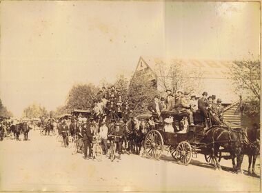 Photograph - HORSE AND CART PROCESSION
