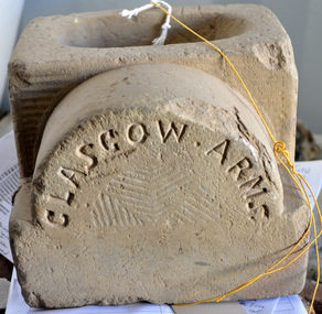 Memorabilia - GLASGOW ARMS FOUNDATION STONE. T.L. SMITH, 1870s