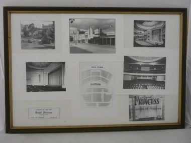 Photograph - ROYAL PRINCESS THEATRE COLLECTION: COLLAGE OF PHOTOGRAPHS IN WOODEN FRAME