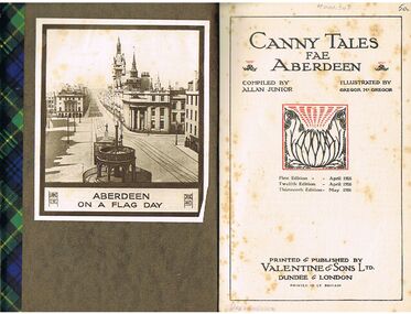 Book - ALEC H CHISHOLM COLLECTION: BOOK ''CANNY TALES FAE ABERDEEN'' COMPILED BY ALLAN JUNIOR