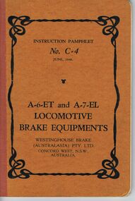 Document - BADHAM COLLECTION: INSTRUCTION PAMPHLET NO. C-4