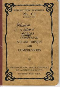 Document - BADHAM COLLECTION: WESTINGHOUSE BRAKE COMPANY INSTRUCTION PAMPHLET NO. C2