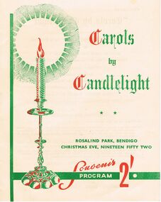 Document - LYDIA CHANCELLOR COLLECTION; CAROLS BY CANDLELIGHT PROGRAMME