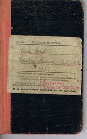 Document - BADHAM COLLECTION: CASH BOOK BENDIGO BRANCH AFLE