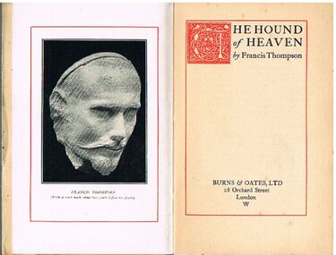 Book - ALEC H CHISHOLM COLLECTION: BOOK ''THE HOUND OF HEAVEN''  BY  FRANCIS THOMPSON