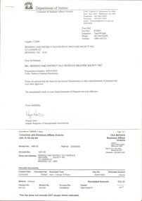 Document - OLD PEOPLES WELFARE SOCIETY  COLLECTION: SOCIETY CONSTITUTION