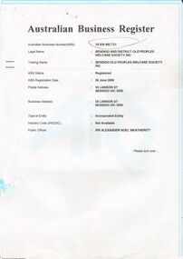 Document - OLD PEOPLES WELFARE SOCIETY COLLECTION: ANNUAL MEETINGS