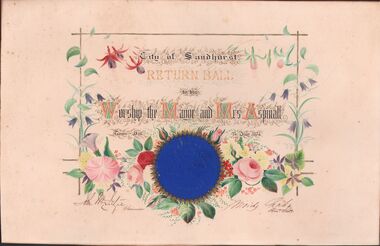 Document - COMMEMORATIVE CARD FOR RETURN BALL