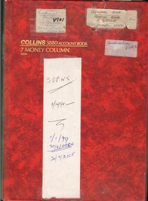 Book - OLD PEOPLES WELFARE SOCIETY COLLECTION: GENERAL FUND BOOK
