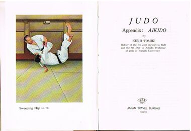 Book - ALEC H CHISHOLM COLLECTION: BOOK  ''JUDO, WITH AIKIDO''  BY KENJI TOMIKI
