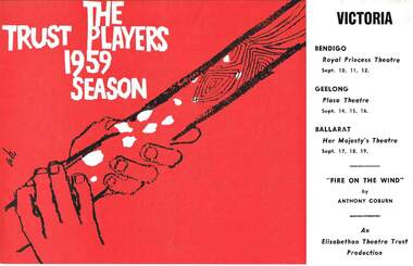 Document - PROGRAM:  THE TRUST PLAYERS 1959 SEASON