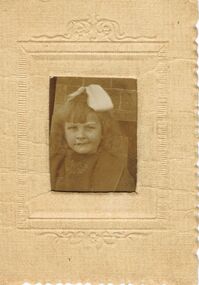 Photograph - BLACK AND WHITE PHOTOGRAPH OF YOUNG GIRL