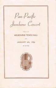 Ephemera - LYDIA CHANCELLOR COLLECTION; PAN-PACIFIC JAMBOREE CONCERT