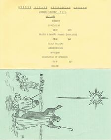 Ephemera - LYDIA CHANCELLOR COLLECTION: GOLDEN SQUARE METHODIST CHURCH ORDER OF SERVICE