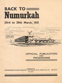 Book - LYDIA CHANCELLOR COLLECTION; BACK TO NUMURKAH. OFFICIAL PUBLICATION AND PROGRAMME