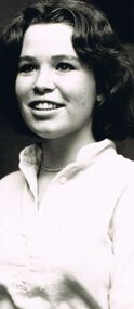 Photograph - BLACK AND WHITE PHOTOGRAPH OF TEENAGE GIRL, 30thJanuary 1976