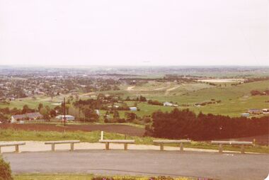 Photograph - COLOUR PHOTOGRAPH OF CAR PARK AND LANDSCAPE