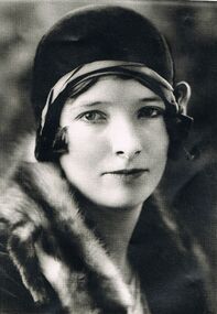 Photograph - BLACK AND WHITE PHOTOGRAPH OF YOUNG LADY